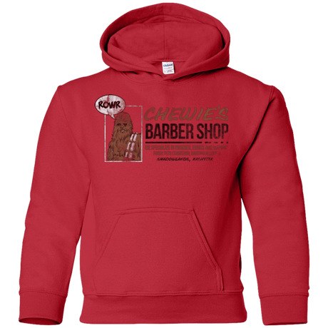 Sweatshirts Red / YS Chewie's Barber Shop Youth Hoodie