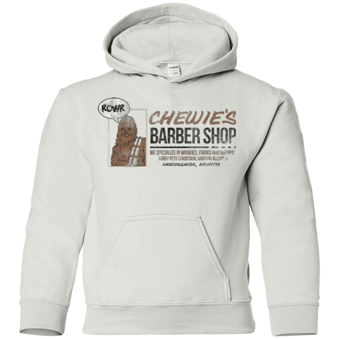 Sweatshirts White / YS Chewie's Barber Shop Youth Hoodie