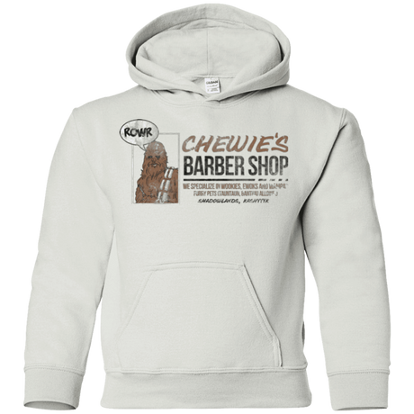 Sweatshirts White / YS Chewie's Barber Shop Youth Hoodie