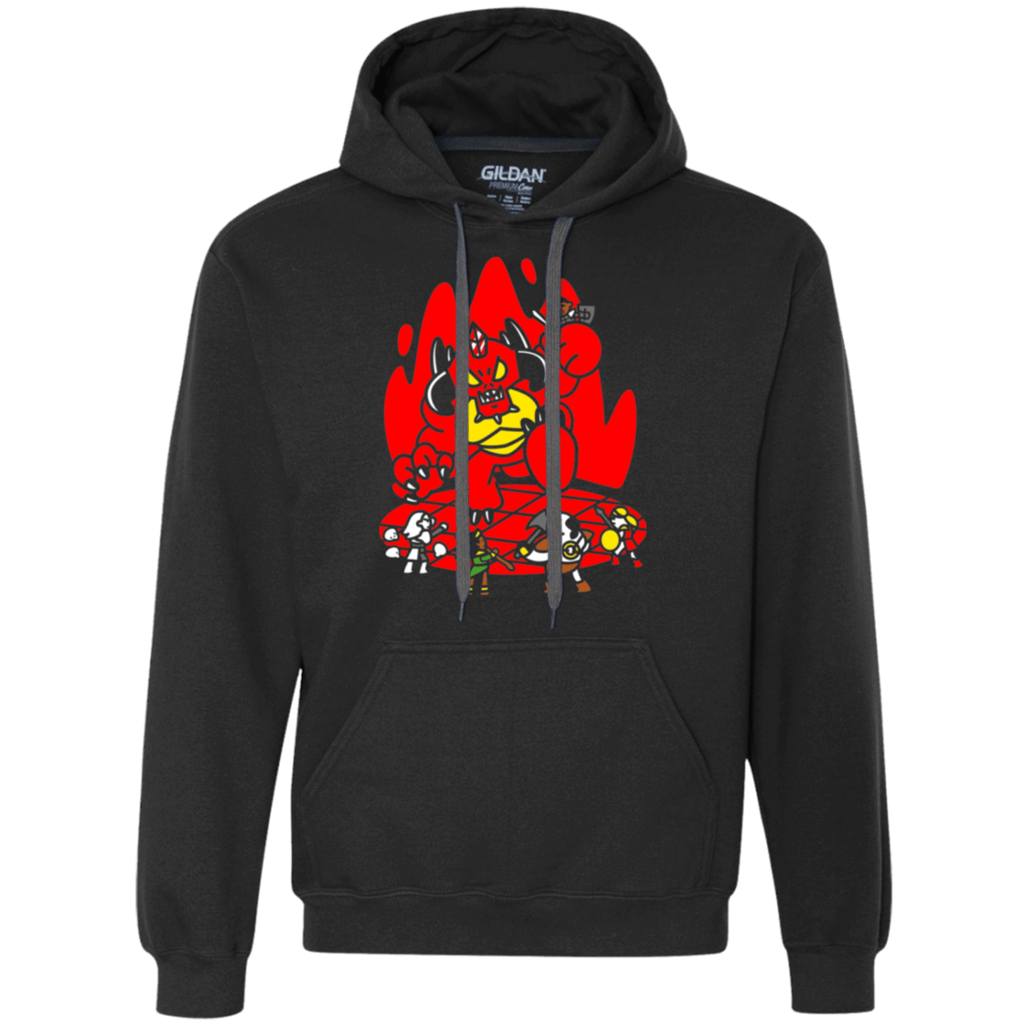 Sweatshirts Black / S Chibi Battle Diablo Premium Fleece Hoodie