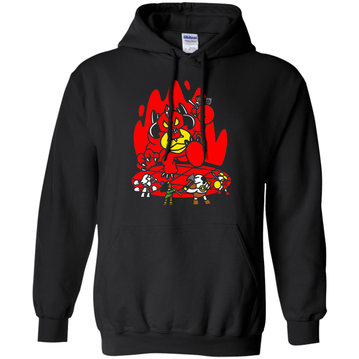 Sweatshirts Black / S Chibi Battle Diablo Pullover Hoodie