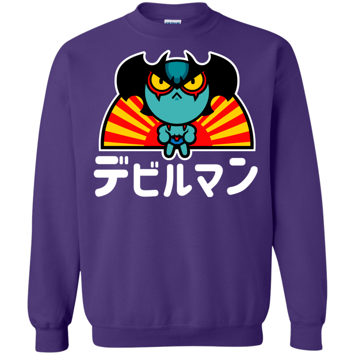 Sweatshirts Purple / S ChibiDebiruman Crewneck Sweatshirt