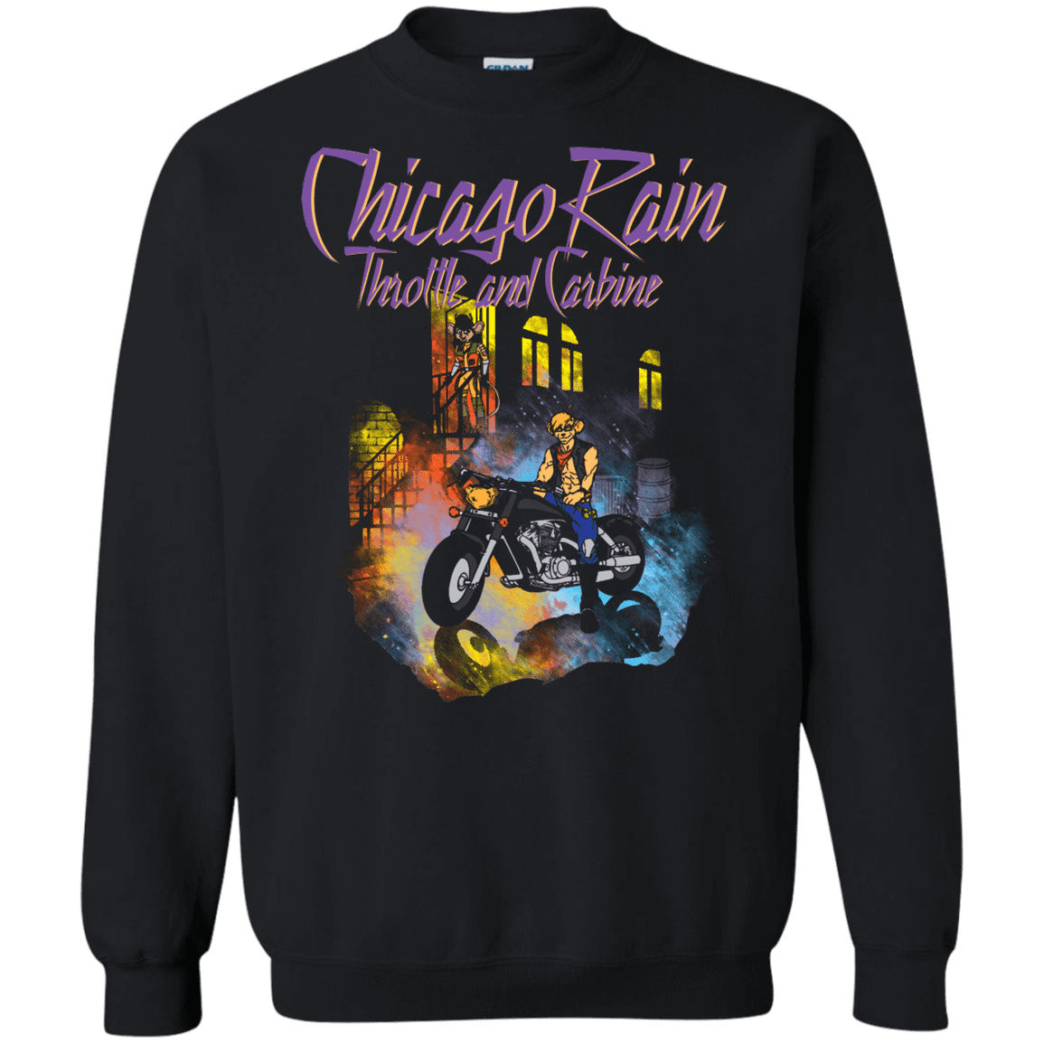 Sweatshirts Black / S Chicago Rain Crewneck Sweatshirt