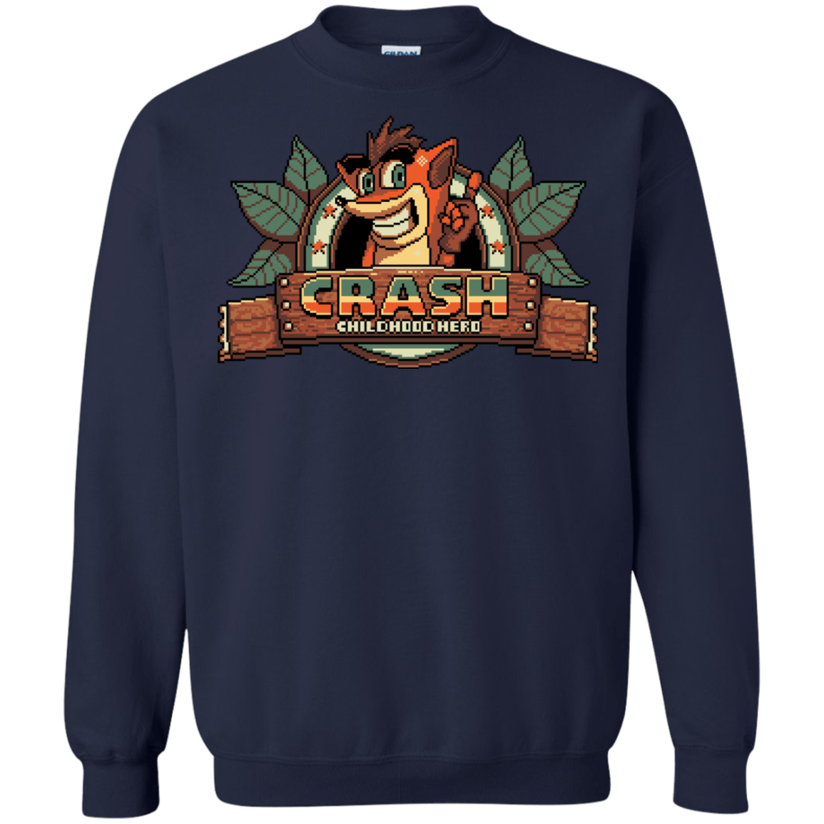 Sweatshirts Navy / S Childhood hero Crewneck Sweatshirt