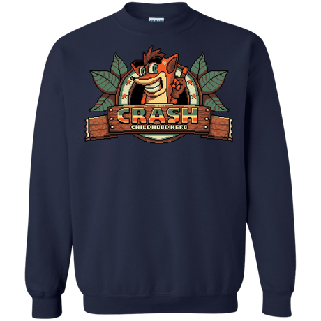 Sweatshirts Navy / S Childhood hero Crewneck Sweatshirt