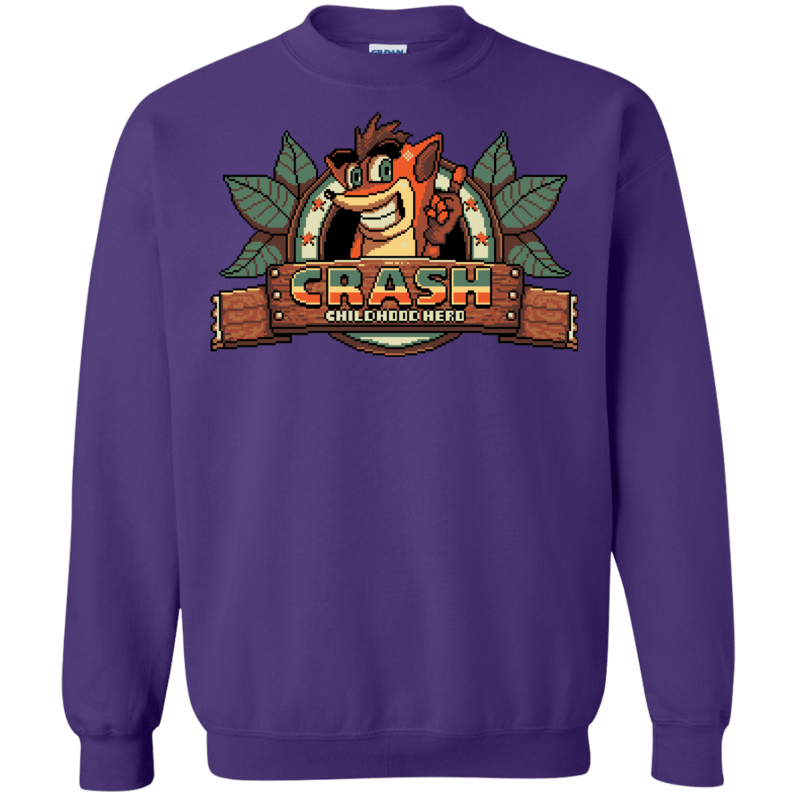 Sweatshirts Purple / S Childhood hero Crewneck Sweatshirt