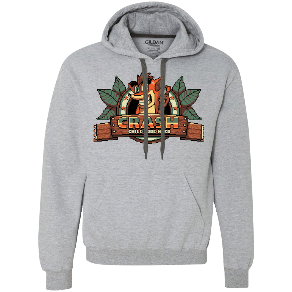 Sweatshirts Sport Grey / S Childhood hero Premium Fleece Hoodie