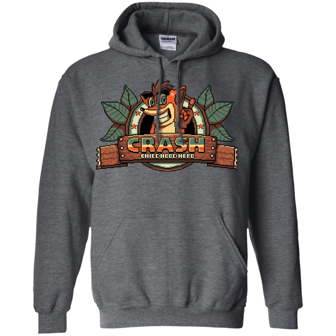 Sweatshirts Dark Heather / S Childhood hero Pullover Hoodie