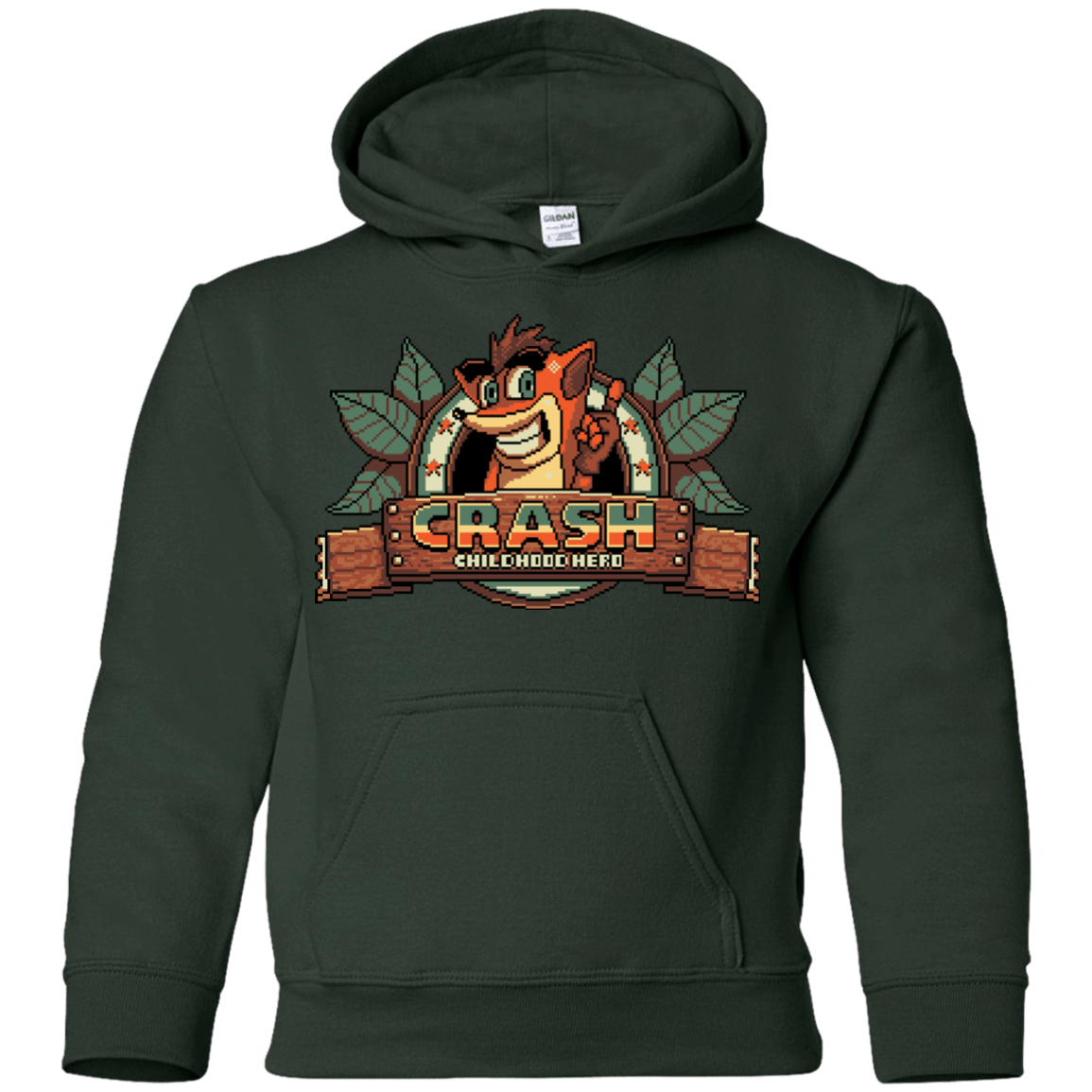 Sweatshirts Forest Green / YS Childhood hero Youth Hoodie