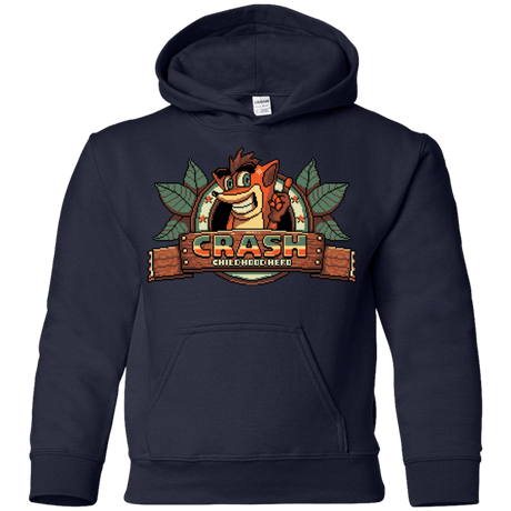 Sweatshirts Navy / YS Childhood hero Youth Hoodie