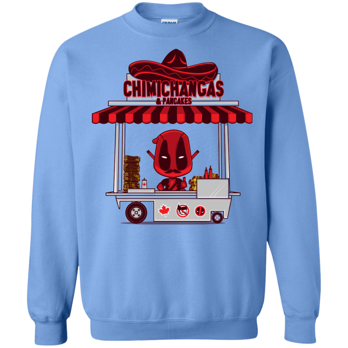 Sweatshirts Carolina Blue / S CHIMICHANGAS & PANCAKES Crewneck Sweatshirt