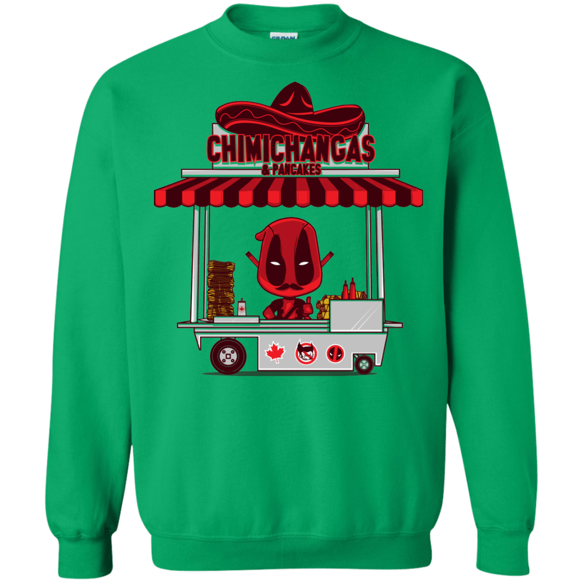 Sweatshirts Irish Green / S CHIMICHANGAS & PANCAKES Crewneck Sweatshirt