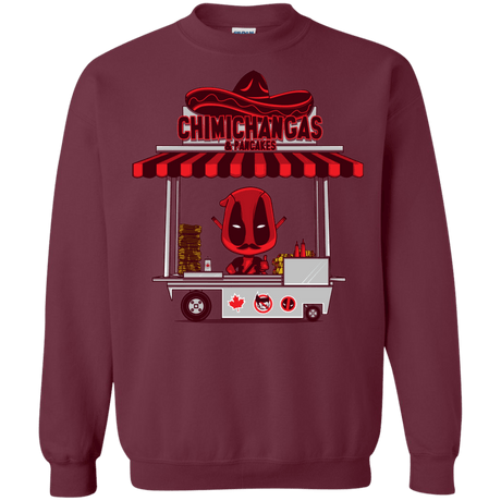 Sweatshirts Maroon / S CHIMICHANGAS & PANCAKES Crewneck Sweatshirt