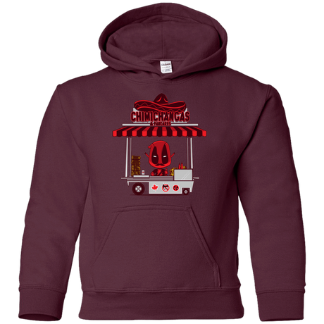 Sweatshirts Maroon / YS CHIMICHANGAS & PANCAKES Youth Hoodie
