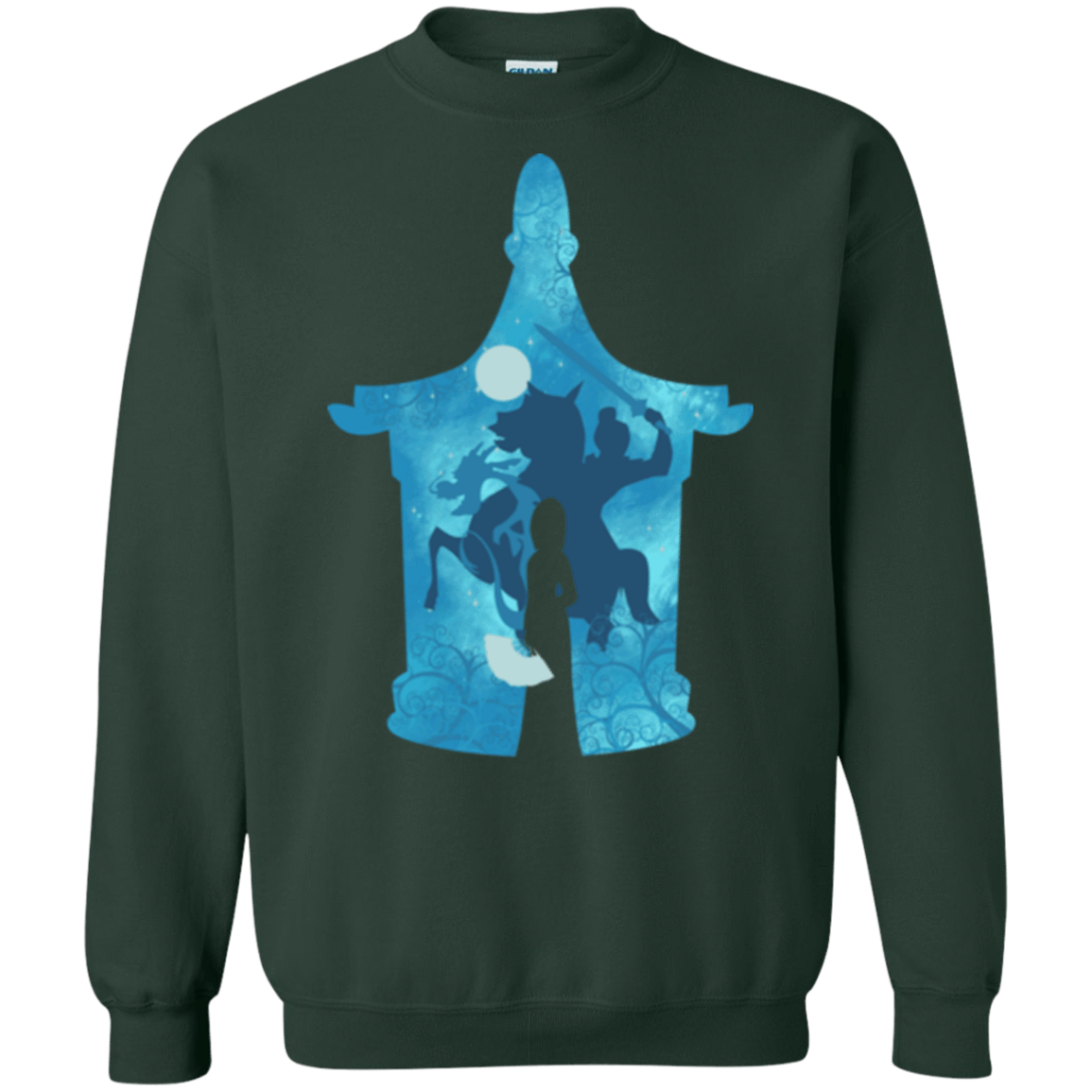 Sweatshirts Forest Green / S Chinese Portrait Crewneck Sweatshirt