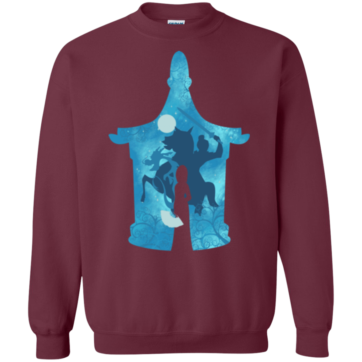 Sweatshirts Maroon / S Chinese Portrait Crewneck Sweatshirt