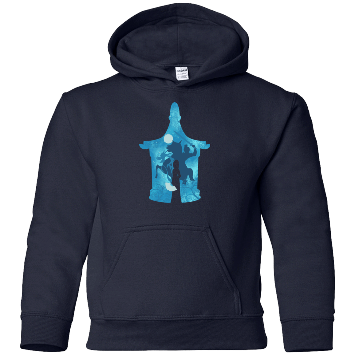 Sweatshirts Navy / YS Chinese Portrait Youth Hoodie