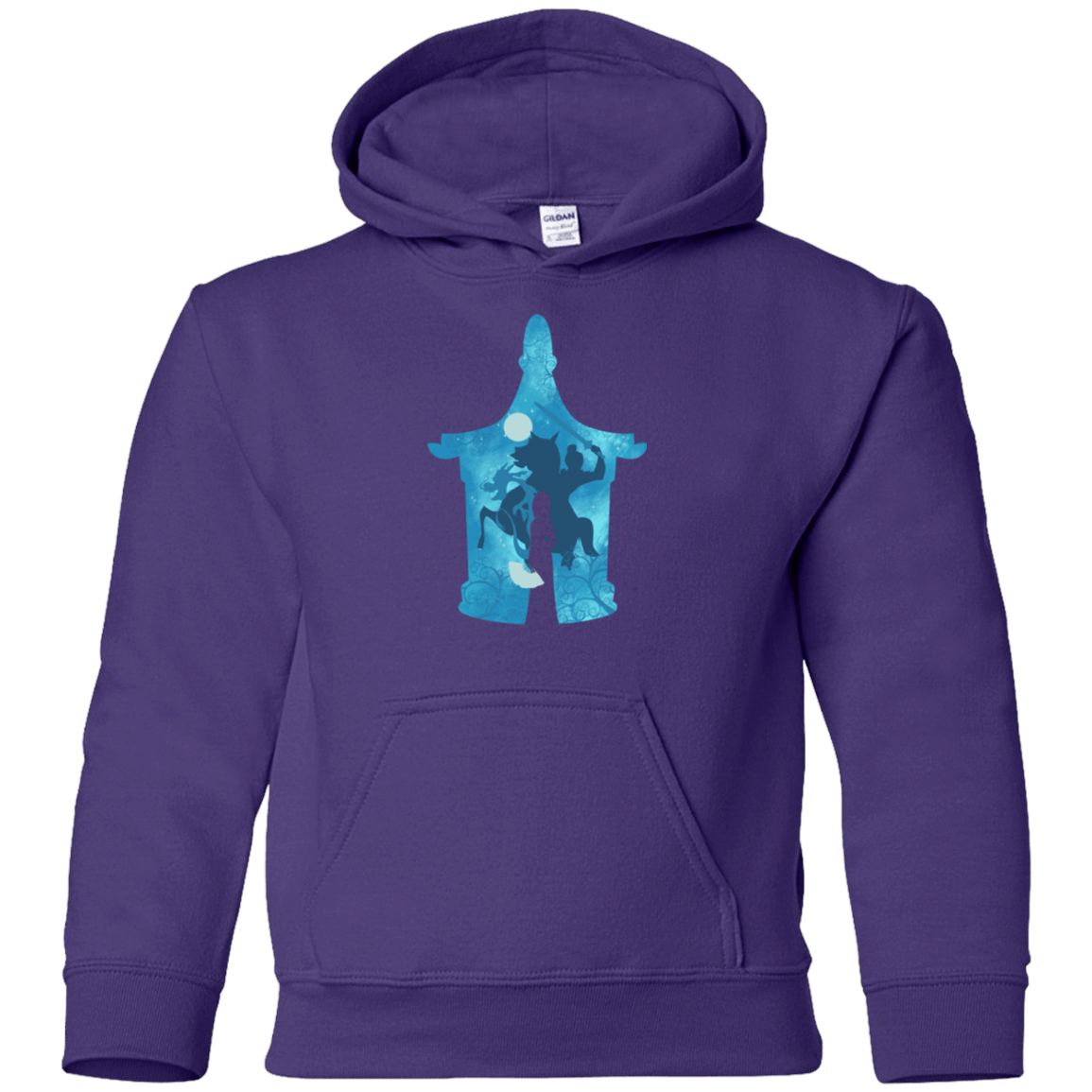 Sweatshirts Purple / YS Chinese Portrait Youth Hoodie