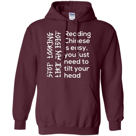 Sweatshirts Maroon / Small Chinese Pullover Hoodie
