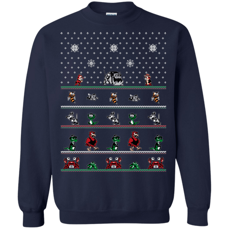 Sweatshirts Navy / Small Chip n Dale Christmas Rangers Crewneck Sweatshirt