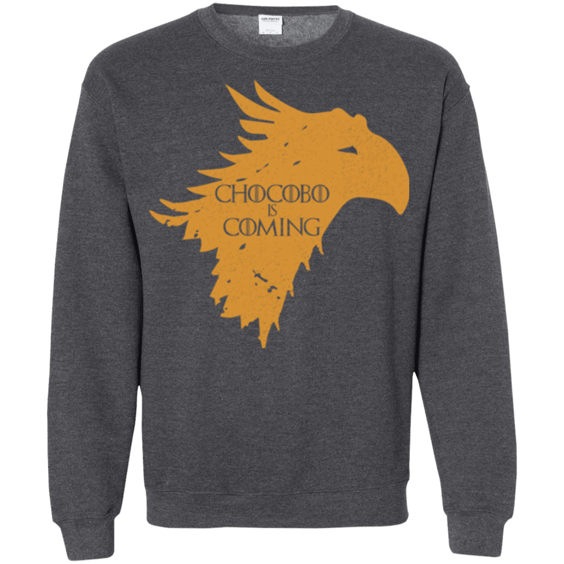 Sweatshirts Dark Heather / Small Chocobo is Coming Crewneck Sweatshirt