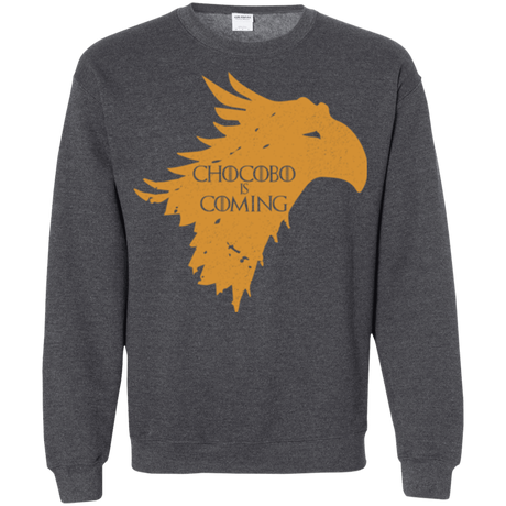 Sweatshirts Dark Heather / Small Chocobo is Coming Crewneck Sweatshirt