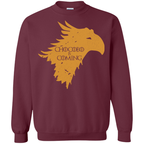 Sweatshirts Maroon / Small Chocobo is Coming Crewneck Sweatshirt