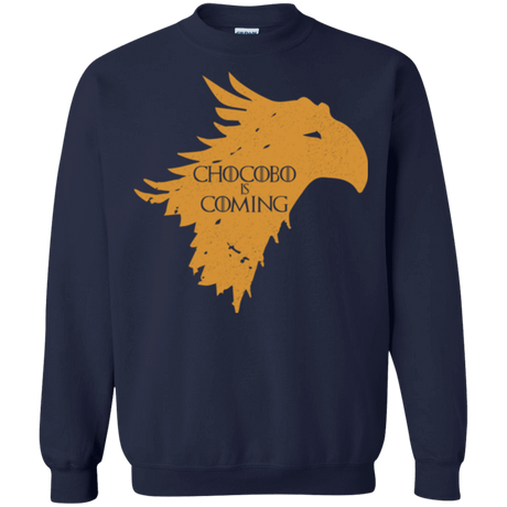 Sweatshirts Navy / Small Chocobo is Coming Crewneck Sweatshirt