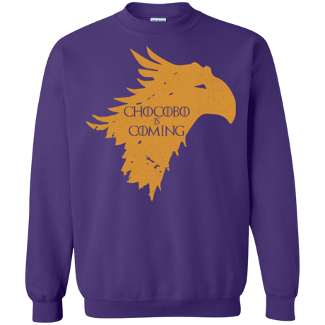 Sweatshirts Purple / Small Chocobo is Coming Crewneck Sweatshirt