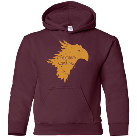 Sweatshirts Maroon / YS Chocobo is Coming Youth Hoodie