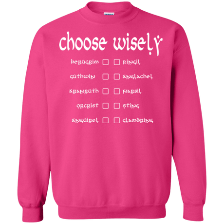 Sweatshirts Heliconia / Small Choose wisely Crewneck Sweatshirt