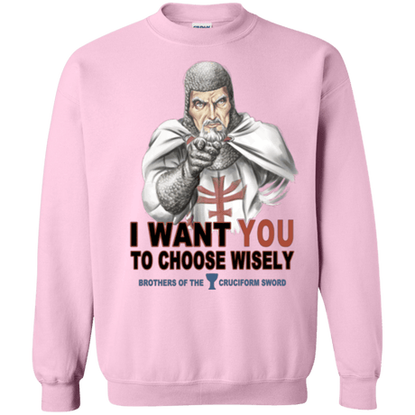 Sweatshirts Light Pink / Small Choose Wisely Crewneck Sweatshirt