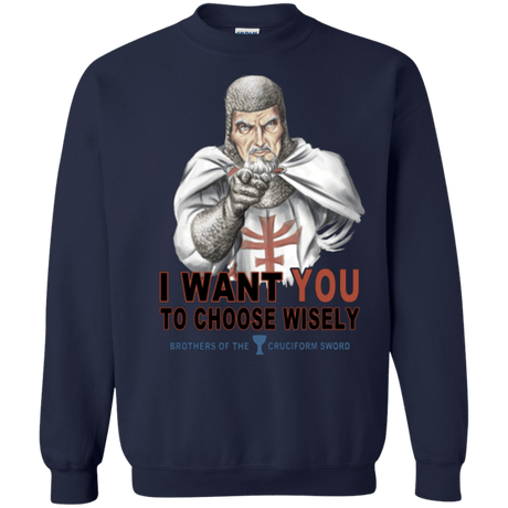 Sweatshirts Navy / Small Choose Wisely Crewneck Sweatshirt