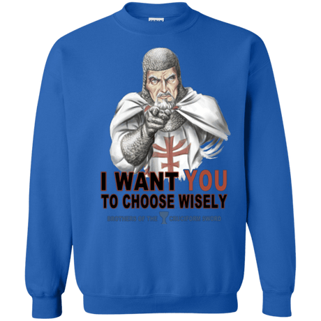 Sweatshirts Royal / Small Choose Wisely Crewneck Sweatshirt
