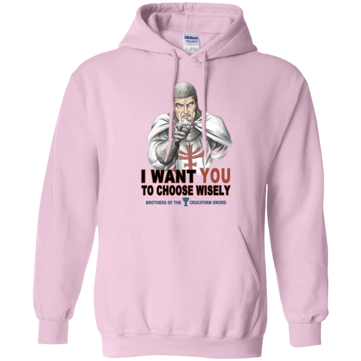 Sweatshirts Light Pink / Small Choose Wisely Pullover Hoodie