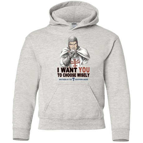 Sweatshirts Ash / YS Choose Wisely Youth Hoodie