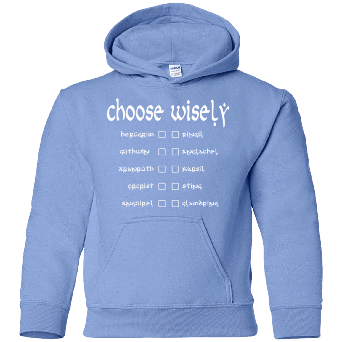Sweatshirts Carolina Blue / YS Choose wisely Youth Hoodie