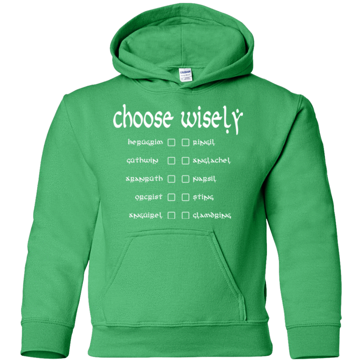 Sweatshirts Irish Green / YS Choose wisely Youth Hoodie