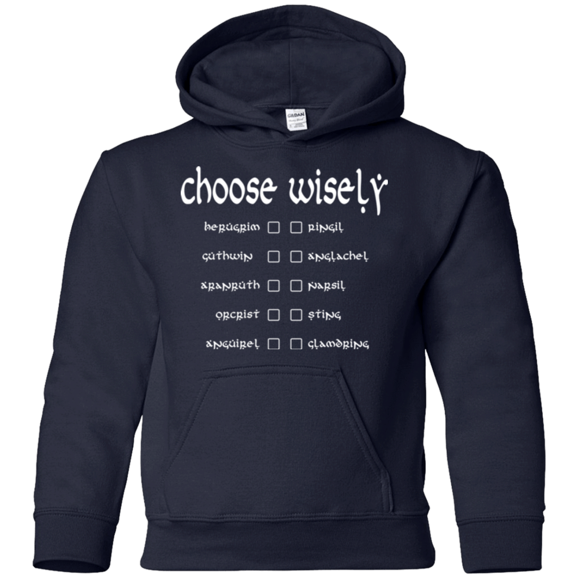 Sweatshirts Navy / YS Choose wisely Youth Hoodie