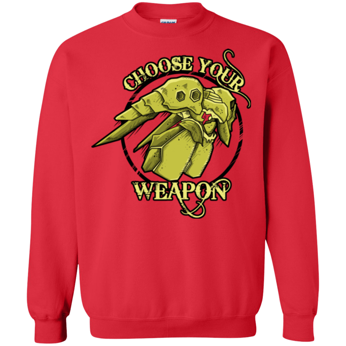 Sweatshirts Red / Small CHOOSE YOUR WEAPON Crewneck Sweatshirt