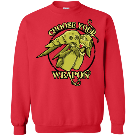 Sweatshirts Red / Small CHOOSE YOUR WEAPON Crewneck Sweatshirt