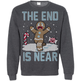 Sweatshirts Dark Heather / S Christmas Is Near Crewneck Sweatshirt