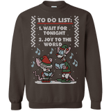 Sweatshirts Dark Chocolate / S Christmas List Crewneck Sweatshirt