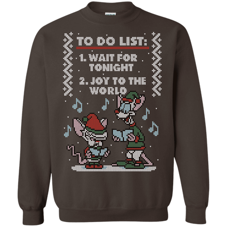 Sweatshirts Dark Chocolate / S Christmas List Crewneck Sweatshirt