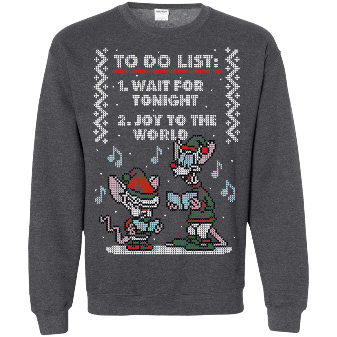 Sweatshirts Dark Heather / S Christmas List Crewneck Sweatshirt