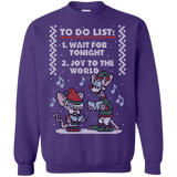 Sweatshirts Purple / S Christmas List Crewneck Sweatshirt