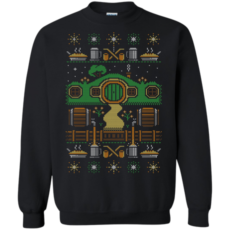 Sweatshirts Black / Small Christmas Shire Crewneck Sweatshirt