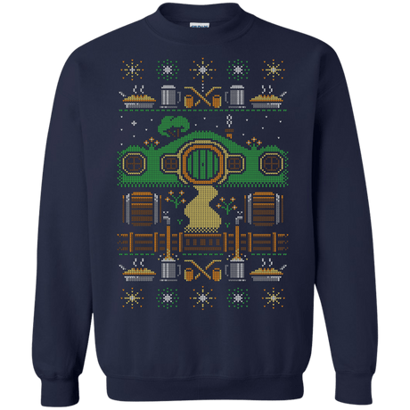 Sweatshirts Navy / Small Christmas Shire Crewneck Sweatshirt