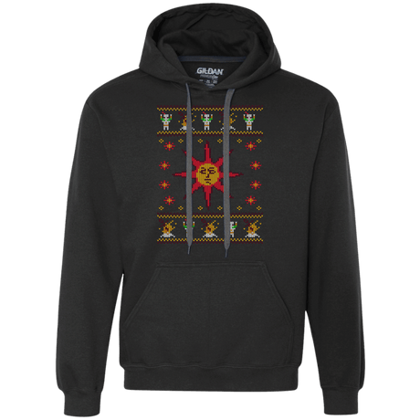 Sweatshirts Black / Small Christmas Sweater Dark Souls Premium Fleece Hoodie
