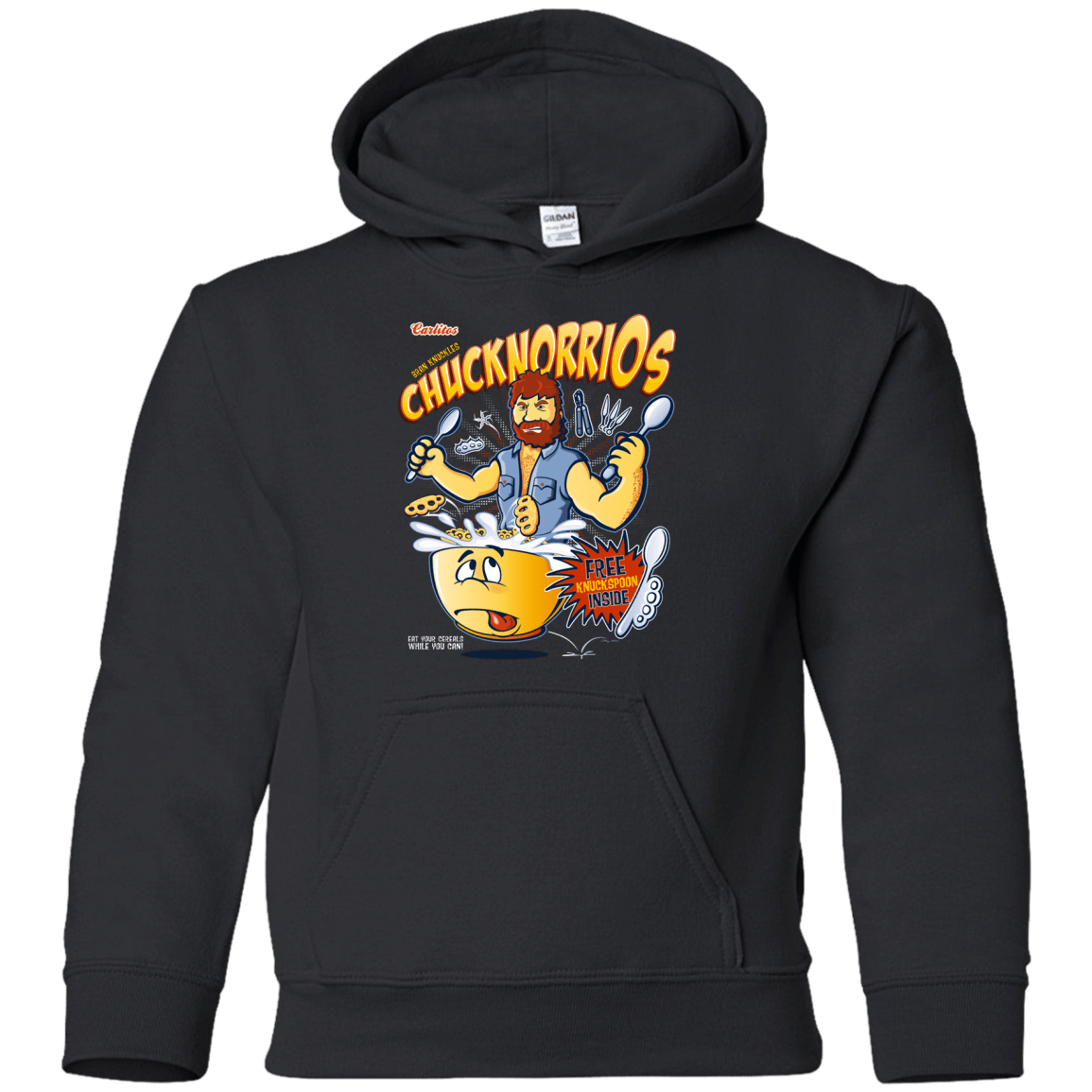 Sweatshirts Black / YS ChucknorriOs Youth Hoodie